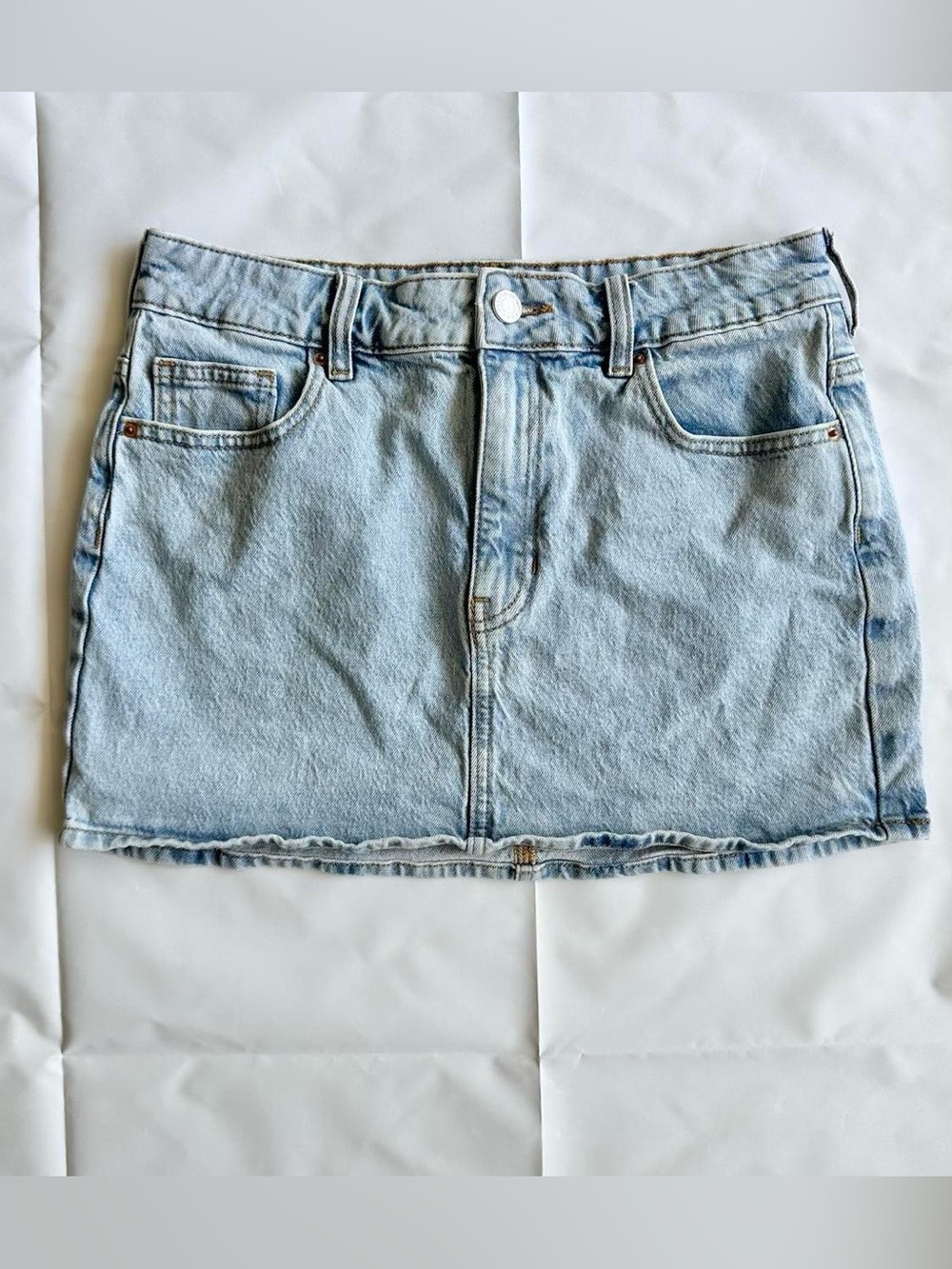Pacsun Piper stretch blue denim micro mini skirt, size 26